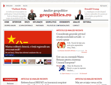 Tablet Screenshot of geopolitics.ro